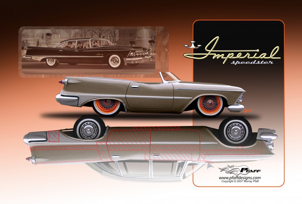 The concept was derived from a 1959 Chrysler Imperial sedan