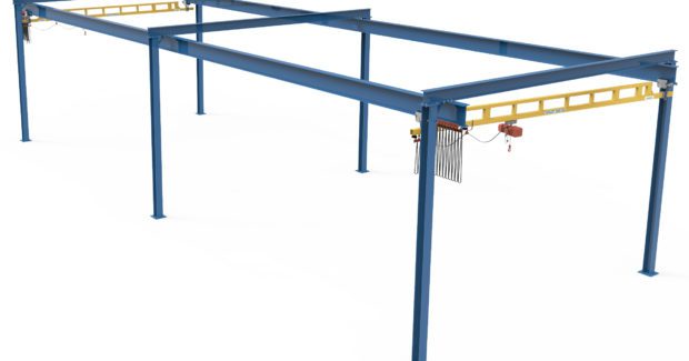 Spanmaster pre-engineered workstation cranes from TC/American Crane Co.