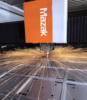Mazak high power laser cutting