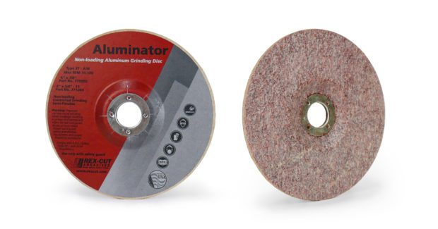Rex-Cut Abrasives’ reformulated Aluminator cotton fiber wheel