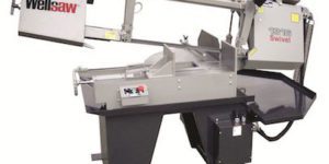 Wellsaw’s Model 1316S-EXT miter-head bandsaw