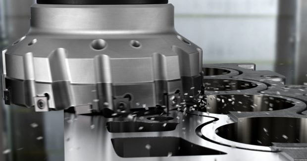 EVs, aluminum, lightweighting of cars, Sandvik Coromant M5C90 face milling tool