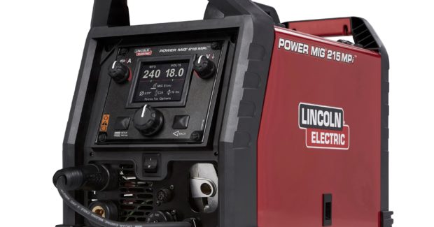 Lincoln Electric, POWER MIG215 MPi Multi-process Welder, MIG, flux-cored, stick, DC TIG