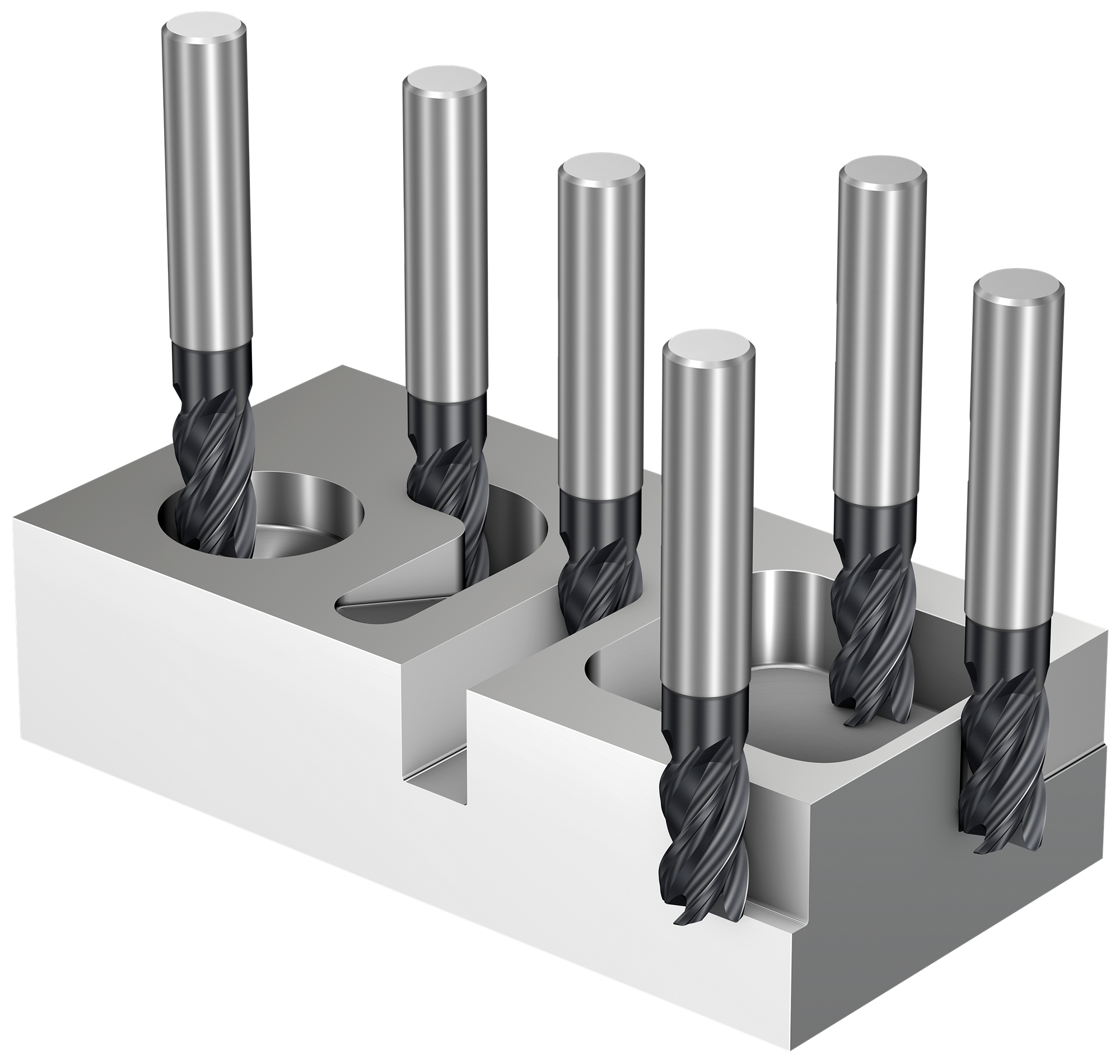 Versatile Solid Carbide End Mills • WCE5 Versatile 5-Flute Solid