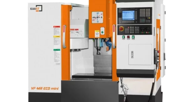 VF-MILL VERTICAL MACHINING CENTERS, KAAST MACHINE TOOLS OFFERs VF-MILL VERTICAL MACHINING CENTERS, KAAST Machine Tools, Inc., VERTICAL MACHINING CENTERS, VF-Mill series, VF-Mill, VF Series machines, C3 ballscrews, Alpha Center, 24 pocket tool changer, 10,000 rpm CAT 40 spindle, automatic lubrication system, VF-Mini, 12-position umbrella tool changer, 10,000 rpm BT40 spindle, Fanuc Series 0i control systems, Series 0i