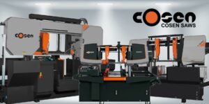 Automatic dual column band saws, Cosen Saws, V_Drive Technology, Cosen USA, COSEN SAWS USA, Cosen Saws North America, Cosen Saws International, Cosen Saws, V_Drive Technology, G320, C-320NC, C-420NC, C-520NC, C-620NC, automatic band saw, automatic band saws, industrial sawing equipment, automatic dual columns band saws, harder materials, longer blade life, reduced tooling costs per piece cut, tighter tolerances