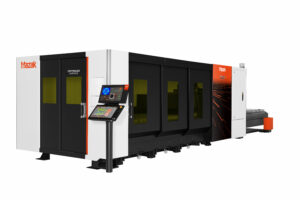 High Power and Maximum Control in a Range of Power Levels, Mazak Optonics Corp., OPTIPLEX NEO, highly efficient laser solution, MAZATROL SmoothLx CNC, CNC control rotates, Nozzle Changer, Nozzle Centering Camera, Camera Assisted Part Nesting, Intelligent Functions, laser-cutting performance, laser-cutting, laser-cutting system