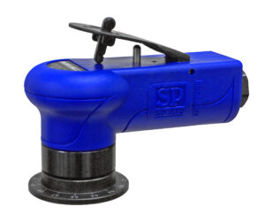 Handheld Beveling Tool Works Well in Tight Spaces, SP AIR USA, SP-7252F Air Mini Beveller, VESSEL TOOLS USA, handheld beveling tool, deburring welds, beveling edges, ounter sinking for screw heads, three- blade system, nd rapidly remove material