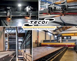 Metal Processing Stations Improve Productivity on a Large Scale, Tecoi USA, laser cutting, plasma cutting, oxyfuel cutting, plate machining, edge preparation for welding, ERP connectivity