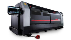 Unprecedented LBC Technology Cuts up to Three Times Faster Than Conventional Fiber Lasers, AMADA AMERICA INC, VENTIS 3015 AJe 6kW fiber laser cutting system, VENTIS 3015 AJe 6kW, fiber laser cutting system, Locus Beam Control, LBC, fiber laser oscillator, N2 non-oxidizing cutting, high cutting speed, reduced power consumption, 6kW VENTIS, higher output level