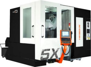 5-axis CNC Vertical Machining Center for All Your Machining Needs, KAAST Machine Tools Inc., V-Mill 600.5X, 5-axis CNC Vertical Machining Center, superior milling surface, T-shape machine structure, maximum stability, high precision mold, deformation-free performance