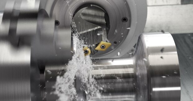 milling spindle axis during turning
