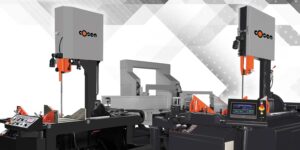 Cosen Saws, vertical band saws, manual, semi-automatic, and fully automatic, industrial cutting solutions, vertical saws