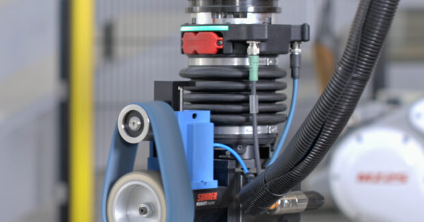 Work Smarter to Achieve Consistent and Higher Surface Quality, New Robotic Electric Force Compliance System, Suhner USA Inc., EFC-02, robotic grinding, sanding, deburring processes, Fieldbus communication, angle grinders, orbital sanders, angle polishers, straight grinders