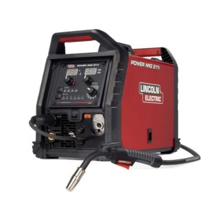Reduce Training Time and Expand Output With the Latest Welding Equipment, MIG Welding Easier with the new Power MIG® 211i MIG Welder, Lincoln Electric, POWER MIG 211i MIG welder, Power MIG, MIG, flux-cored, spool gun welding, duty cycle of 175 @30%, 120V or 230V input voltage