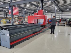 New American-made Waterjet Long Bed Vertical Machining Center to be Showcased, Flex Machine Tools, FlexCNC: Long Bed Vertical Machining Center, FlexCNC Vertical Machining Center, Nick Kennedy, FlexJet Waterjet