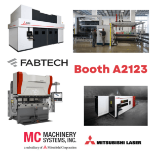 MC Machinery, Mitsubishi Electric, FABTECH, lasers, press brakes, automation systems,