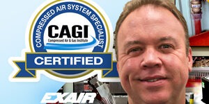 Neal Raker, CCASS Certification, EXAIR, CAGI, compressed air