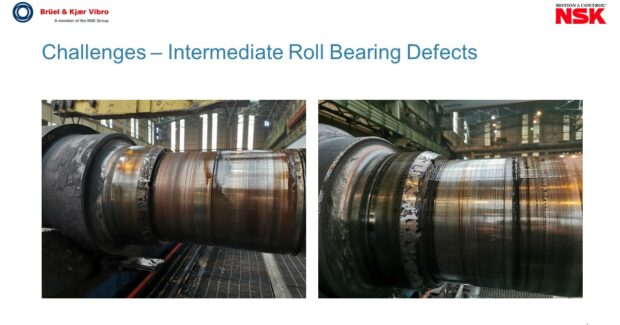Paul Brda, Michael Hastings, Brüel & Kjær Vibro, NSK USA, cold rolling mill, roll bearing, Super Tough series bearings, cold steel, machine condition monitoring, coil strip, vibration chatter, CMS