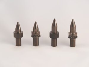 There are four different styles of standard tools from Formdrill-USA: short, short/flat, long and long/flat.