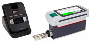 Mahr Inc., MarSurf M 410, portable surface measurement instrument, MarSurf M 410 operating unit and the MarSurf MD 26 drive unit, metrology, probe system