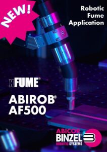 Powerful Weld Fume Control Systems Provide Healthier Outcomes, New Weld Fume Extraction Solution for use with Cobots and Robots, ABICOR BINZEL, Weld Fume Extraction Solution, xFUME® ABIROB® AF500, welding fume extraction solutions, industrial robot welding applications, extracting fumes directly, ABICOR BINZEL’s xFUME ADVANCED, Industrifume™ extraction units, exceed ISO 21904 standards, helps protect welders’ health