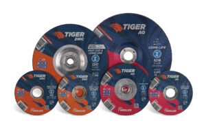 Abrasives Leap Forward: Extending Product Life Spans and Enhancing Performance, Abrasives Provider Offers the Next Evolution of Abrasives, Tiger 2.0 zirconia alumina, aluminum oxide cutting, grinding and combo wheels, Weiler Abrasives, 0% longer to increase efficiency in operations’ cutting and grinding applications