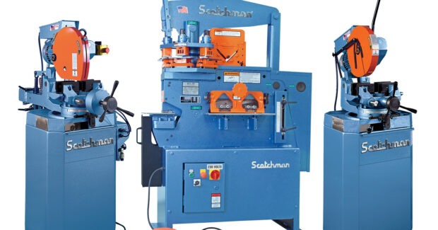Scotchman Industries, FABTECH Mexico 2024, ironworkers, cold saws, tooling and measuring systems, tube & pipe notchers/grinders, Razorgage Digital Measuring System, 50-ton hydraulic ironworker, 5014-ET Ironworker, CPO 350-PKPD, Fabricating & Metalworking