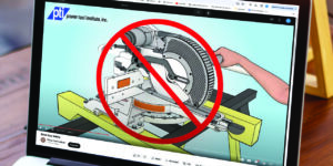 Power Tool Institute’s, miter saw video, power tool safety, safety education